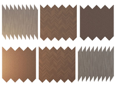 现代鱼骨纹实木拼接地板拼花