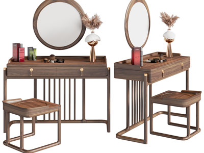 新中式实木化妆、梳妆台