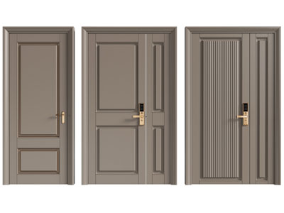 现代单扇、子母入户平开门