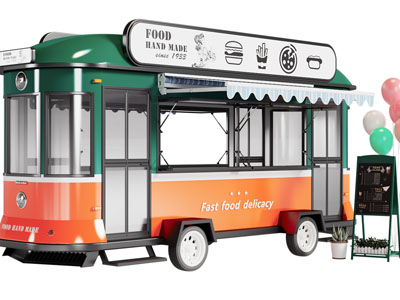 工业风loft移动汽车咖啡馆