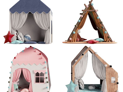 现代儿童帐篷小床