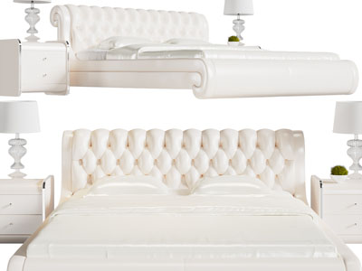 简欧双人床、床头柜