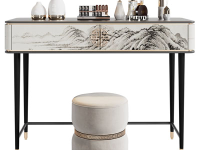 新中式化妆、梳妆台