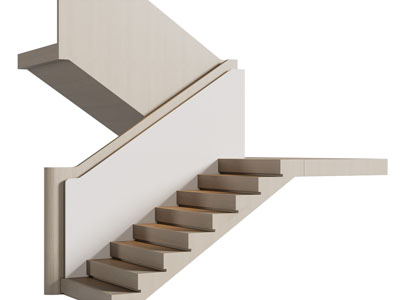 现代旋转楼梯3d模型 现代旋转楼梯