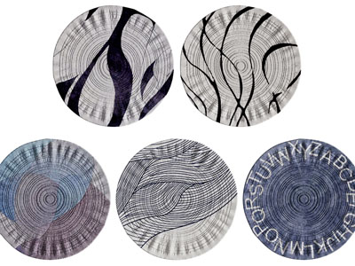 现代圆形地毯3d模型 现代圆形地毯