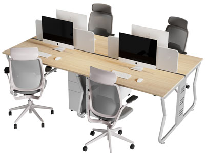 现代办公桌椅组合