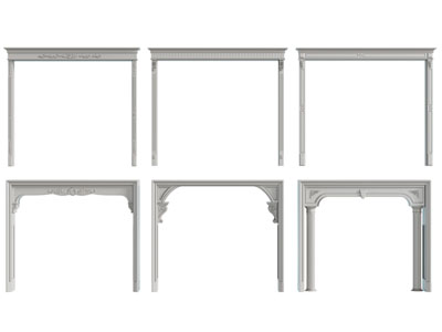 简欧垭口3d模型 简欧垭口