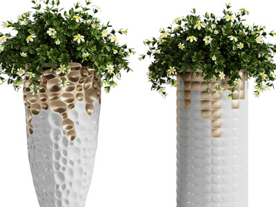 现代轻奢花盆盆栽绿植