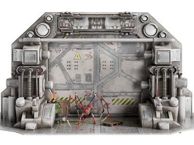 工业风loft蜘蛛侠游戏影视角色