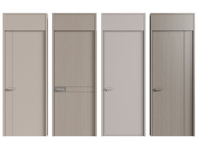 现代单扇平开门