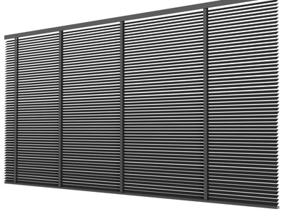 现代实木百叶窗户