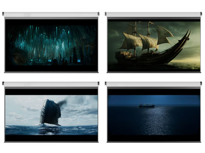 现代投影幕布3d模型 现代投影幕布