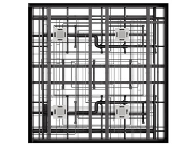 工业风loft管道天花吊顶