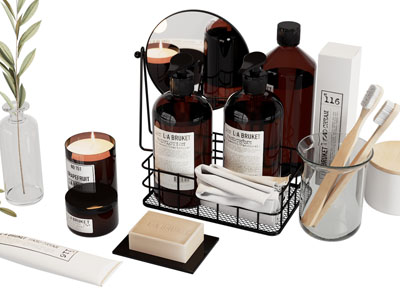 现代洗浴用品、香薰卫浴小件