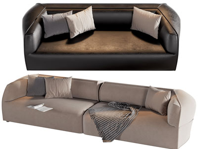 现代多人沙发、双人沙发