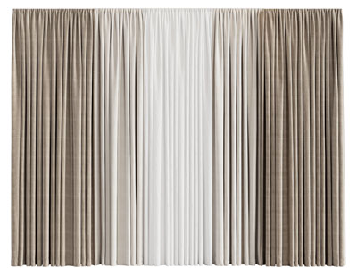 现代布艺窗帘窗纱