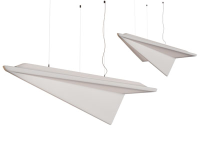 现代纸飞机造的吊灯