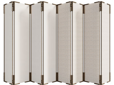 侘寂风折叠屏风