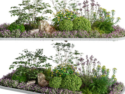 现代户外花坛花草植物景观园艺小品