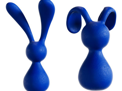 现代兔子摆件组合