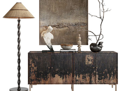 侘寂风玄关柜、边柜