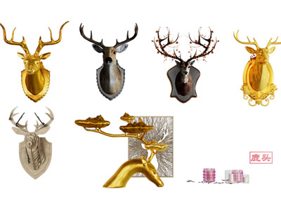 北欧鹿头墙饰挂件