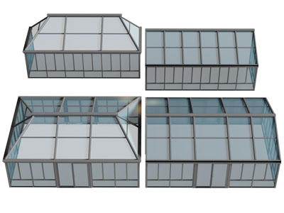 现代玻璃阳光房