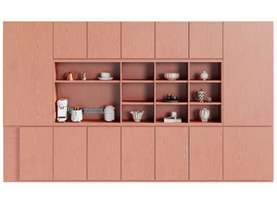 现代酒柜3d模型 现代酒柜