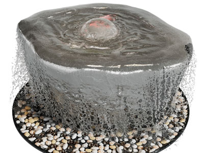 现代喷泉水景景观园艺小品