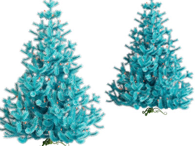 现代圣诞节圣诞树