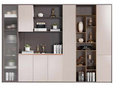 现代酒柜3d模型 现代酒柜