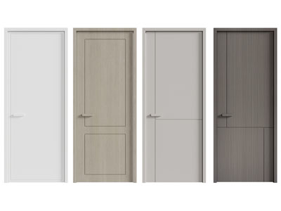 现代单扇平开门