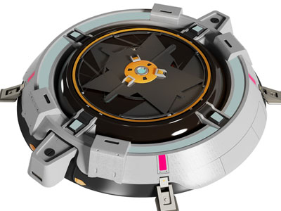 现代VR设备、科技定位基座