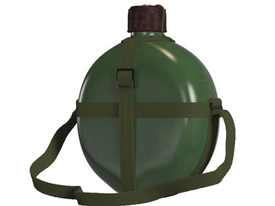 现代绿色复古水壶