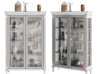 美式玻璃装饰柜