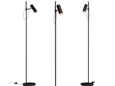 现代不锈钢落地灯