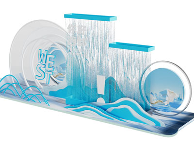 现代城市水景园艺小品