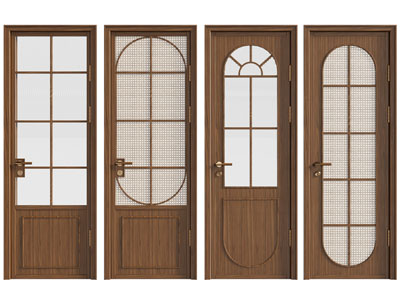 法式单扇平开门