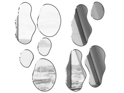 现代异形墙饰挂件、装饰镜子