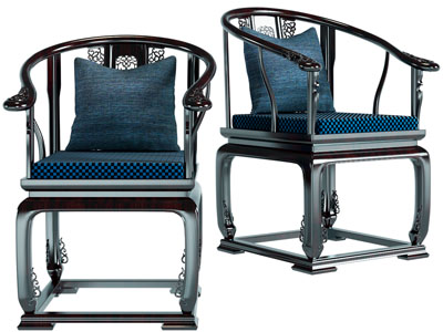 中式圈椅、扶手椅子