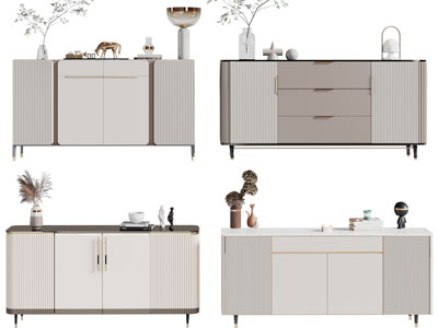 现代玄关柜、边柜