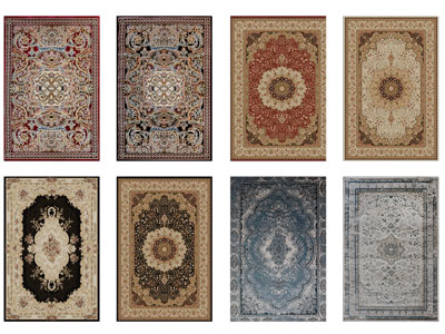 欧式长方形地毯3d模型 欧式长方形地毯