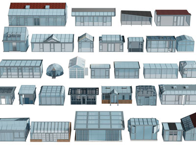 现代玻璃阳光房