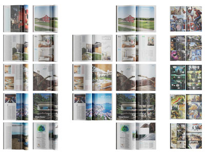 现代翻开的书籍杂志