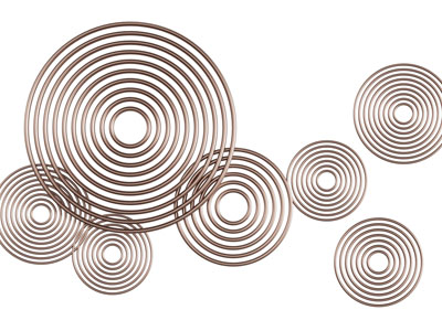 现代圆圈墙饰挂件