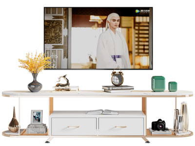 现代电视柜、电视机