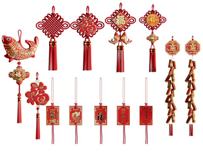 新中式中国结墙饰挂件