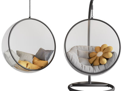 现代吊椅、摇椅