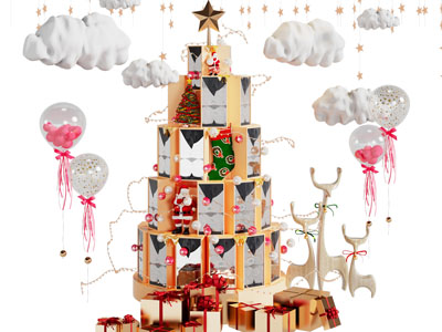 现代圣诞节美陈、挂件