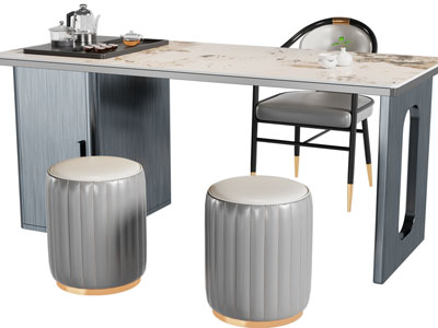 新中式茶桌椅组合